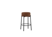 STONES Set 2 scaune de bar din țesătură ruginie cu picioare metalice negre 41cm X 41cm H. 67cm(m-4)