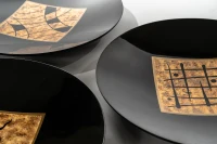 STONES Set de 3 farfurii decorative 50cm X 50cm H. 8cm(m-2)