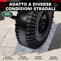 AIYAPLAY Macchina Elettrica per Bambini 3-5 Anni Land Rover Officiale 12V con Telecomando, Sospensioni, Luci LED, Rosso(m-7)