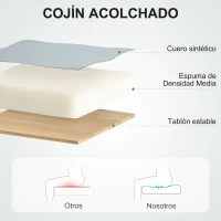 Vinsetto Silla de Escritorio Giratoria con Respaldo Alto Altura Ajustable Función Basculante y Reposabrazos Gris Claro(m-5)