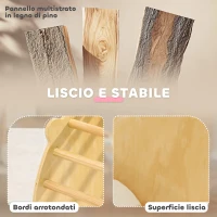 AIYAPLAY Arco Montessoriano 3 in 1 per Bambini da 18-48 Mesi, Struttura da Arrampicata, Tavolino e Dondolo con Cuscino(m-5)