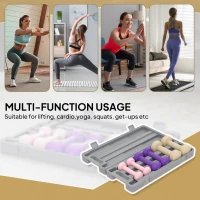 HOMCOM 6Kg Dumbbell Set, Fitness Weight Set for Men and Women, Home Gym Workout, Pink, Purple, Brown(m-4)