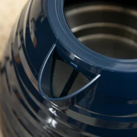 HOMCOM Ensemble Grille-pain et Bouilloire 2 en 1, 7 Niveaux de Brunissement, Fonction de Décongélation et Réchauffage, Bleu(m-4)