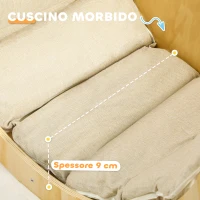 AIYAPLAY Arco Montessoriano 3 in 1 per Bambini da 18-48 Mesi, Struttura da Arrampicata, Tavolino e Dondolo con Cuscino(m-6)