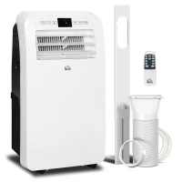 HOMCOM 12,000 BTU Three Mode Portable Air Conditioner - White(m-10)