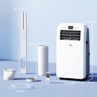 HOMCOM 12,000 BTU Three Mode Portable Air Conditioner - White(m-3)
