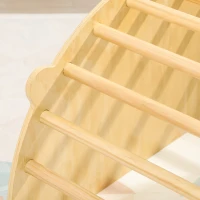 AIYAPLAY Arco Montessoriano 3 in 1 per Bambini da 18-48 Mesi, Struttura da Arrampicata, Tavolino e Dondolo con Cuscino(m-9)