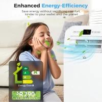 HOMCOM 12,000 BTU Three Mode Portable Air Conditioner - White(m-5)