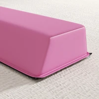 SPORTNOW 7.7ft Folding Gymnastics Beam, Floor Balance Beam for Kids with Anti-Slip Base, Gymnastics Equipment for Home, Pink(m-8)