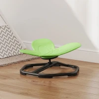 AIYAPLAY Butterfly-Shaped Kids Swivel Chair, Sensory Spinning Chair for Balance and Coordination Training, Green(m-8)
