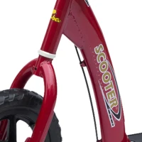 HOMCOM Veelzijdige Familie Citystep met Achterrem en 12 Inch Wielen, Rood(m-12)