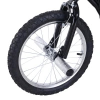 HOMCOM kinderscooter step kickscooter stadsscooter kinderstep kickboard vanaf 5 jaar 16 inch zwart 143 x 58 x 92-100 cm(m-10)