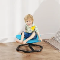 AIYAPLAY Sensorische Draaistoel voor Kinderen, Vlindervorm, bevordert Balans en Coördinatie, Kunststof, Metaal, Blauw(m-2)