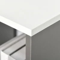 HOMCOM Mobile Libreria a 8 Ripiani per Soggiorno e Camera da Letto, in Legno, 100x24x124 cm, Grigio Carbone(m-8)