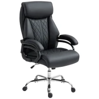 HOMCOM Executive Office Chair with Spring Padding - Black(m-11)