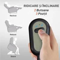 Homcom Fotoliu Ridicare Persoane cu Suport Picioare & Telecomanda(m-4)