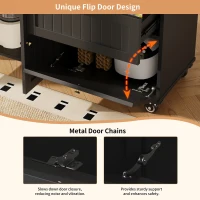 Rolling Mobile Kitchen Island Cart with Drawer and Storage Cabinet, Drop Leaf Breakfast Bar with Towel Rack, 121L x 70W x 88H cm, Black(m-4)