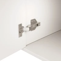 Wave Design Sideboard with Golden Handles and Feet, Elegant Storage Cabinet with 4 Doors and 2 Drawers, 152L x 40W x 75H cm, White(m-10)