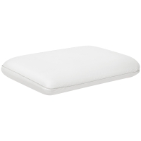HOMCOM Almohada de Espuma de Memoria Almohada de Cuello con Funda Desmontable Ergonómica 60x40 cm, Blanco Crema