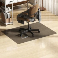 HOMCOM Tapete Protetor para Chão 120x90 cm Tapete para Cadeira de Escritório Protetor de Chão Preto(m-11)