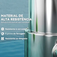Outsunny Bomba Submersível de Águas Residuais 1100W com Capacidade de 18000 l/h e Interruptor de Flutuador 16x15x40 cm Prata(m-5)