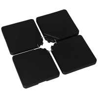 Outsunny Base Parasol HDPE Noir Remplissable 100x100x6.8cm