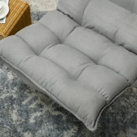 HOMCOM Cadeirão de Chão Preguiçoso Cadeirão de lazer cadeirão Lounge estilo Acolchoado Inclinação Do Encosto Ajustável Giratório 360°(m-4)