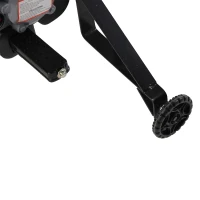 HOMCOM Moto Elettrica para Crianças 3 Anos e Mais Moto Cross com Rodas Auxiliares Bateria 6V Velocidade 2,5Km/h 102x53x66 cm Amarelo(m-4)