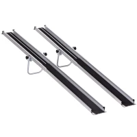HOMCOM Set of Two 244cm Three-Level Aluminium Wheelchair Ramps(m-1)