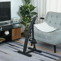 HOMCOM Pedalada para Pernas e Braços com Tela LED Altura e Intensidade Ajustável 40x42,5x100 cm Preto(m-2)