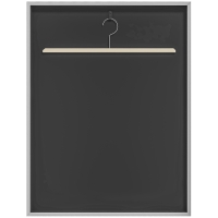 HOMCOM Suporte para Camisola Frame boxe Frame em Alumínio com Revestimento Interno de Feltro 70x90 cm