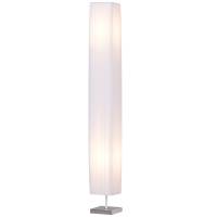 HOMCOM Candeeiro de Pé Lampada de Chão Estilo Moderno com Interruptor para Sala e Quarto 120 cm Branco