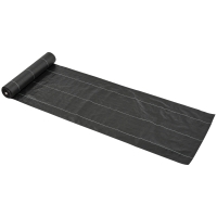 Outsunny Tecidos para mulching Tela de Cobertura Anti ervas Daninhas 130 g/㎡ Resistente e Permeável À Água Anti UV 92x1 m