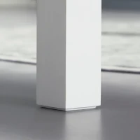 HOMCOM Conjunto de Mesa de Jantar 3 Peças com 2 Bancos Encaixáveis para 4-6 Pessoas Estilo Contemporâneo Painéis de Partículas(m-4)
