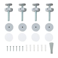 Pawhut Barreira de Segurança para Cães Animais Sem Furar com Fecho Automático Largura 76-103 cm Branco(m-4)