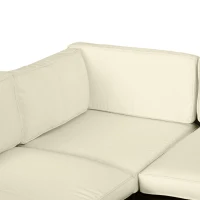 Outsunny Conjunto de 14 Capas de Almofada de Reposição para Móveis de Jardim 6 Capas de Assento 8 Capas de Encosto Poliéster Bege(m-5)