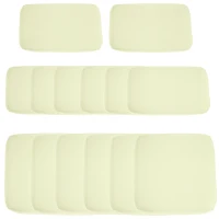 Outsunny Conjunto de 14 Capas de Almofada de Reposição para Móveis de Jardim 6 Capas de Assento 8 Capas de Encosto Poliéster Bege(m-6)