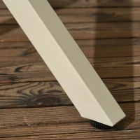 Outsunny Conjunto de Jantar de Jardim 5 Peças 4 Cadeiras e 1 Mesa Quadrada Metal e Corda Trançada em Vime Sintético(m-5)