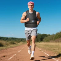 Colete ponderado ajustável - Aosom.pt x FFHandball - colete ponderado 20 Kg máx. pesos removíveis treino musculação exercício(m-4)