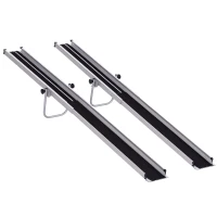 HOMCOM Set of Two 244cm Three-Level Aluminium Wheelchair Ramps(m-10)