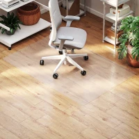 HOMCOM Tapete Protetor para Chão 100x150 cm Tapete para Cadeira de Escritório Protetor de Chão Transparente(m-11)
