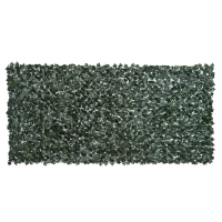 Outsunny Seto Artificial Ocultación Jardín en Rollo 3x1,5 m Valla de Privacidad de Hiedra Artificial para Balcón Exterior(m-1)