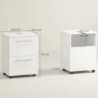 HOMCOM Móvel de Banheiro Pia com Gaveta Compacto Painel de Partículas Branco(m-3)