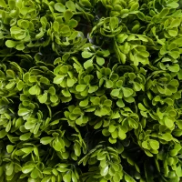 HOMCOM Planta de Buxo Artificial com 3 Esferas com Vaso Incluído e Fundo Reforçado Altura 115 cm(m-3)