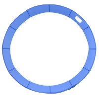 HOMCOM Cubierta de Protección Acolchada para Cama Elástica Borde de Seguridad para Trampolines con Diámetro Ø366 cm Azul(m-10)