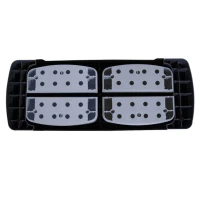 HOMCOM Step Fitness Aerobic Stepper Altura Ajustável Superfície Antiderrapante 78x29x20 cm(m-5)