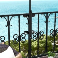 Outsunny Suporte de Guarda Sol para Sacadas Suporte de Guarda Sol para Balaustrada para Mastro de 48 e 38mm(m-2)