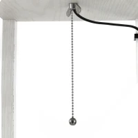 HOMCOM Candeeiro de Pé com Prateleiras 26x26x160 cm 3 Prateleiras 4 Níveis MDF Branco(m-5)