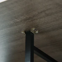 HOMCOM Mesa Dobrável de Cozinha Extensível para Sala de Jantar em Rodízios para Até 6 Pessoas com Prateleira Integrada 6 Rodas Cinza(m-5)