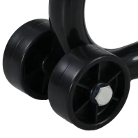 HOMCOM Suporte para Moto Bequilha Dianteira para Moto com Braço Oscilante em U e em L Suporte Universal para Oficina Preto(m-5)